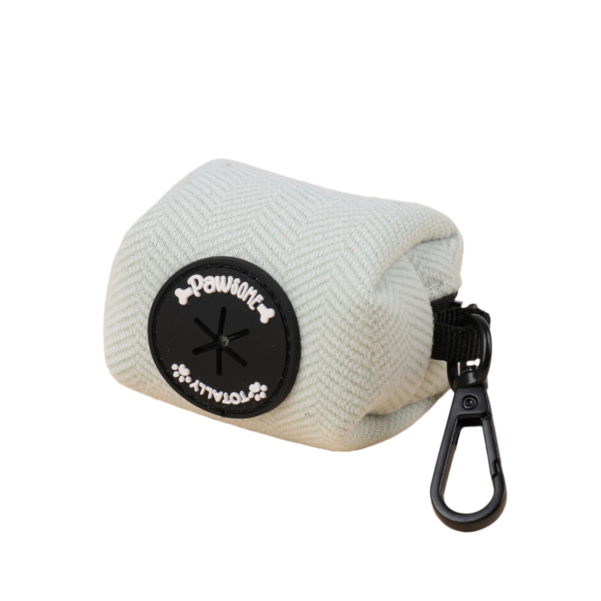 Green Tweed Poo Bag Holder