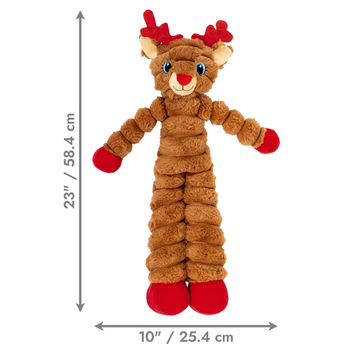 KONG Shakers Christmas Crumples Reindeer XL