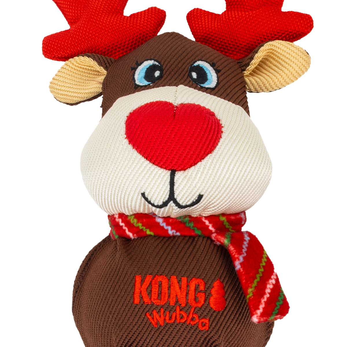 KONG Holiday Wubba Reindeer & Santa Assorted Large