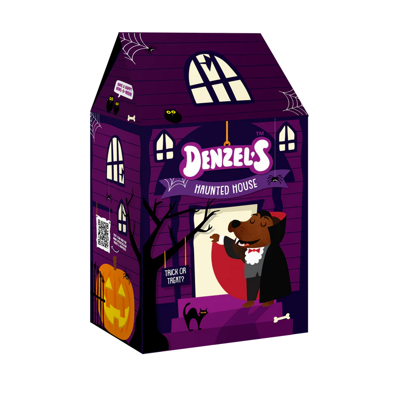 Denzel's Halloween Haunted House Treat Box for Dogs