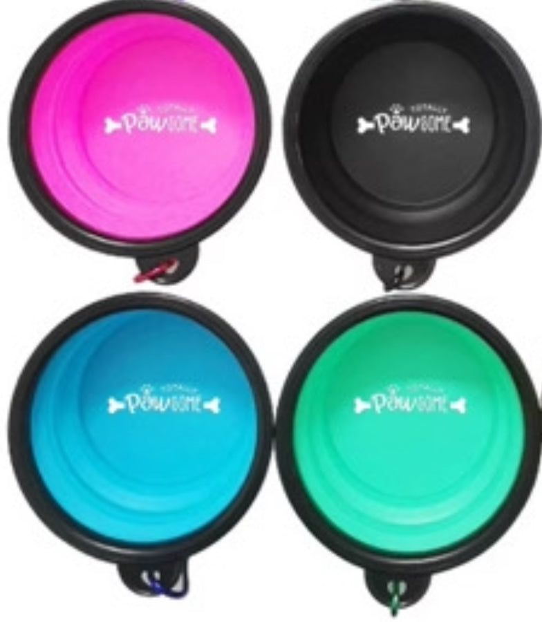 Totally Pawsome Collapsible Dog Bowl