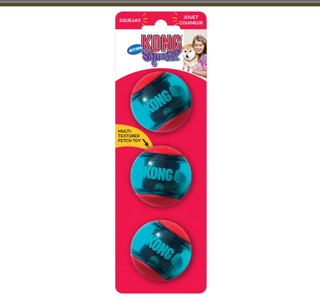 Kong Squeezz Action Red Ball