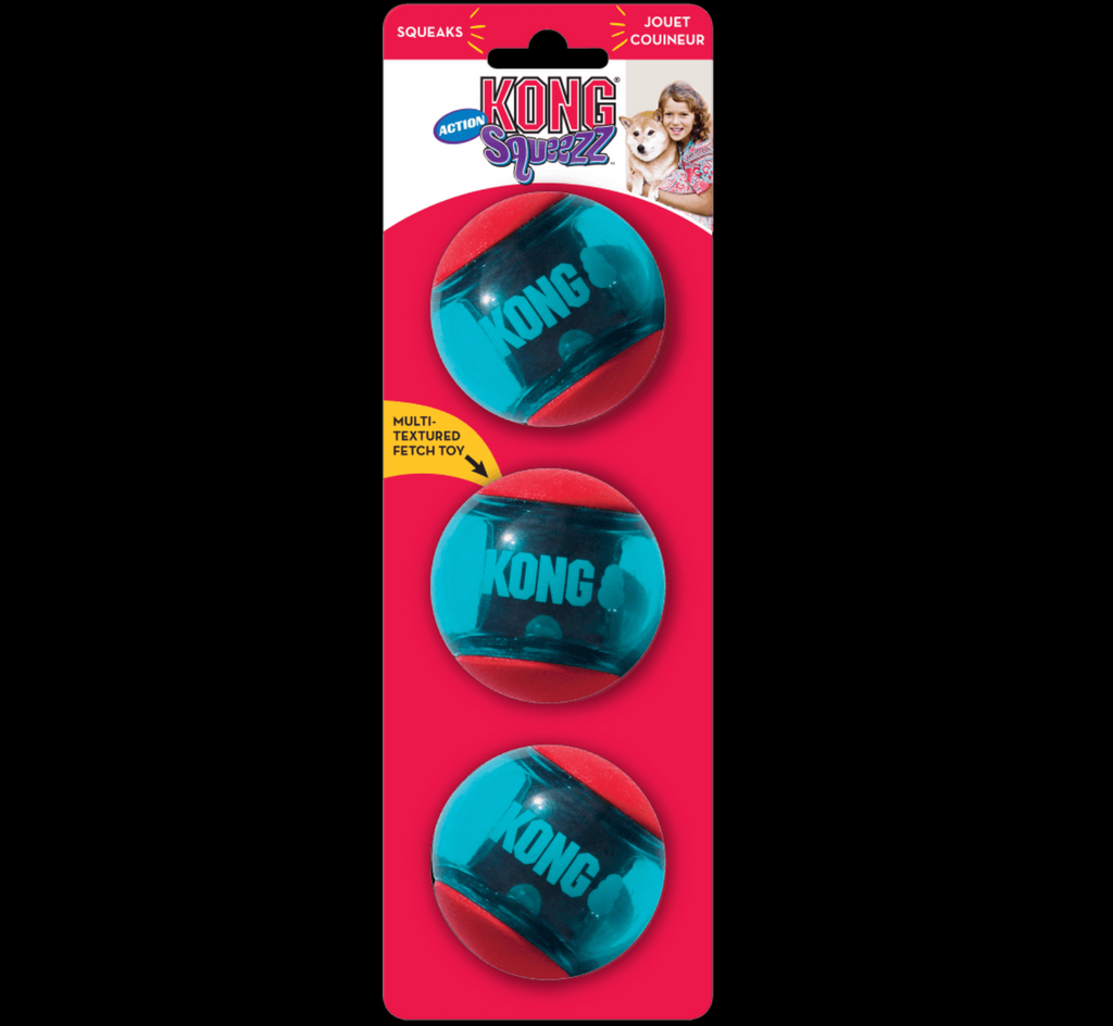 Kong Squeezz Action Red Ball
