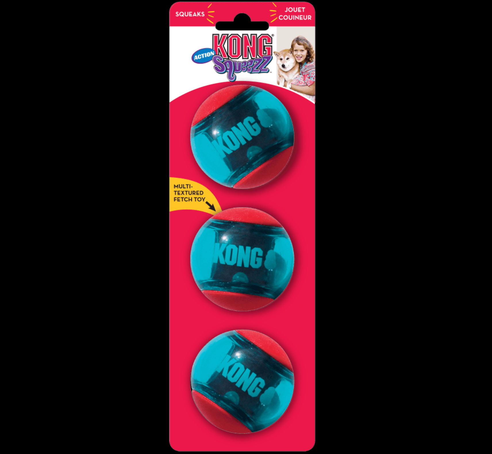 Kong Squeezz Action Red Ball