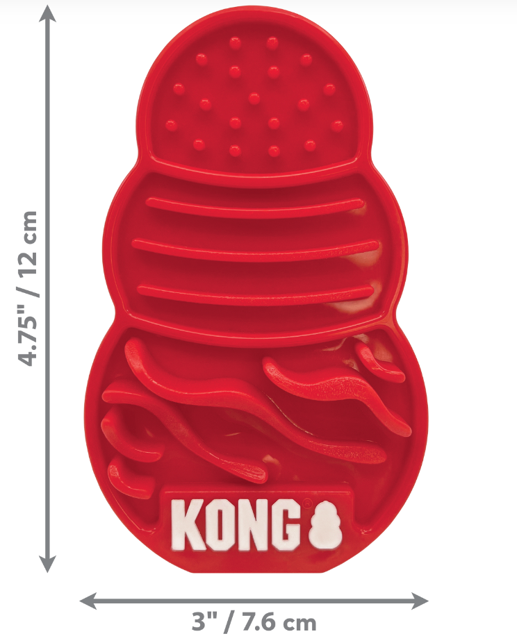 Kong Licks Treat Dispenser sizes