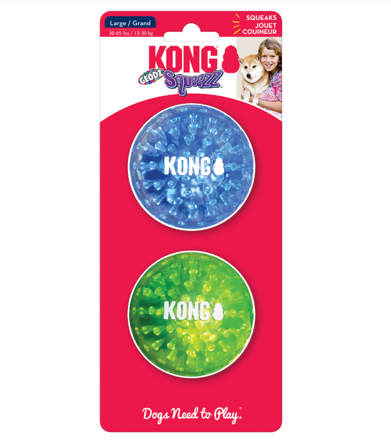 Kong Squeezz Geodz 2 Pack