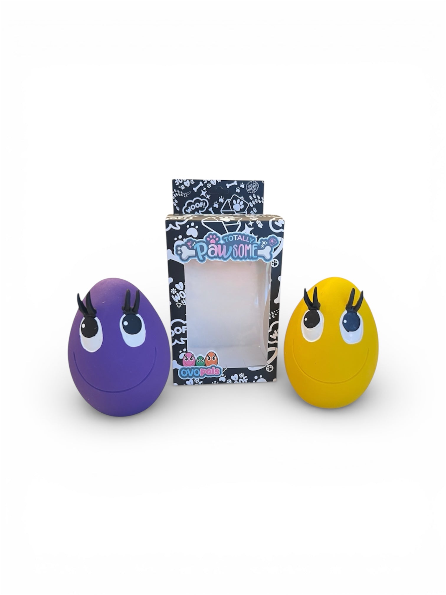 OVO Egg - Yellow & Purple - Large Two Egg Set