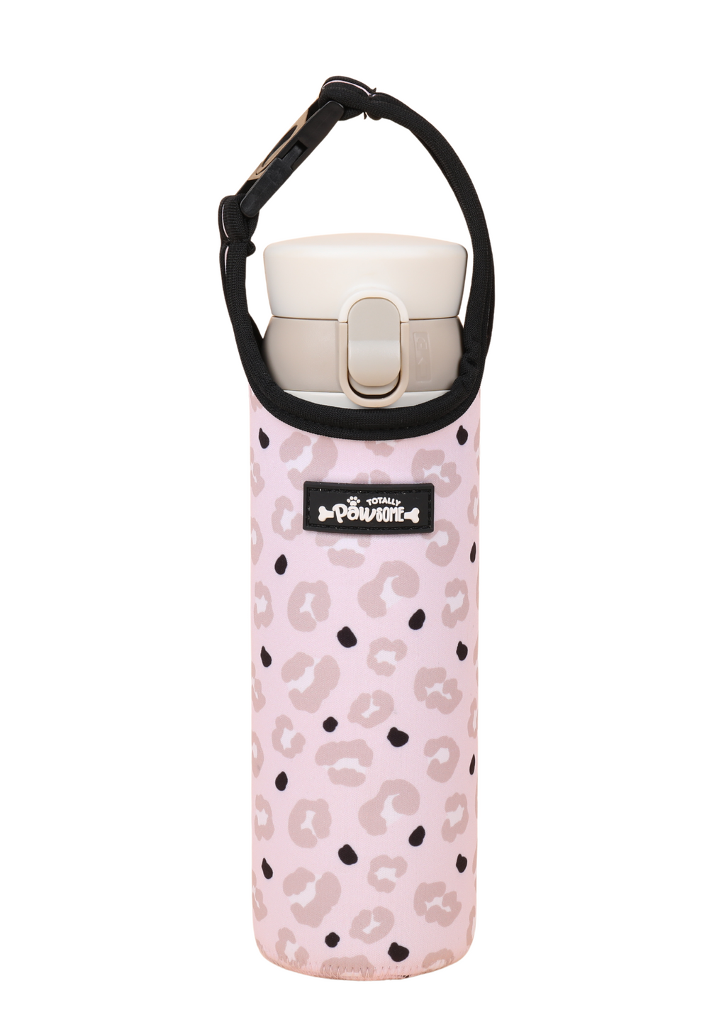Leopard print water bottle holder