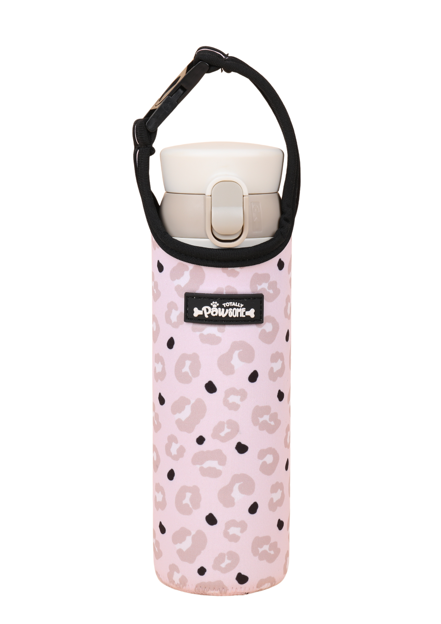 Leopard print water bottle holder