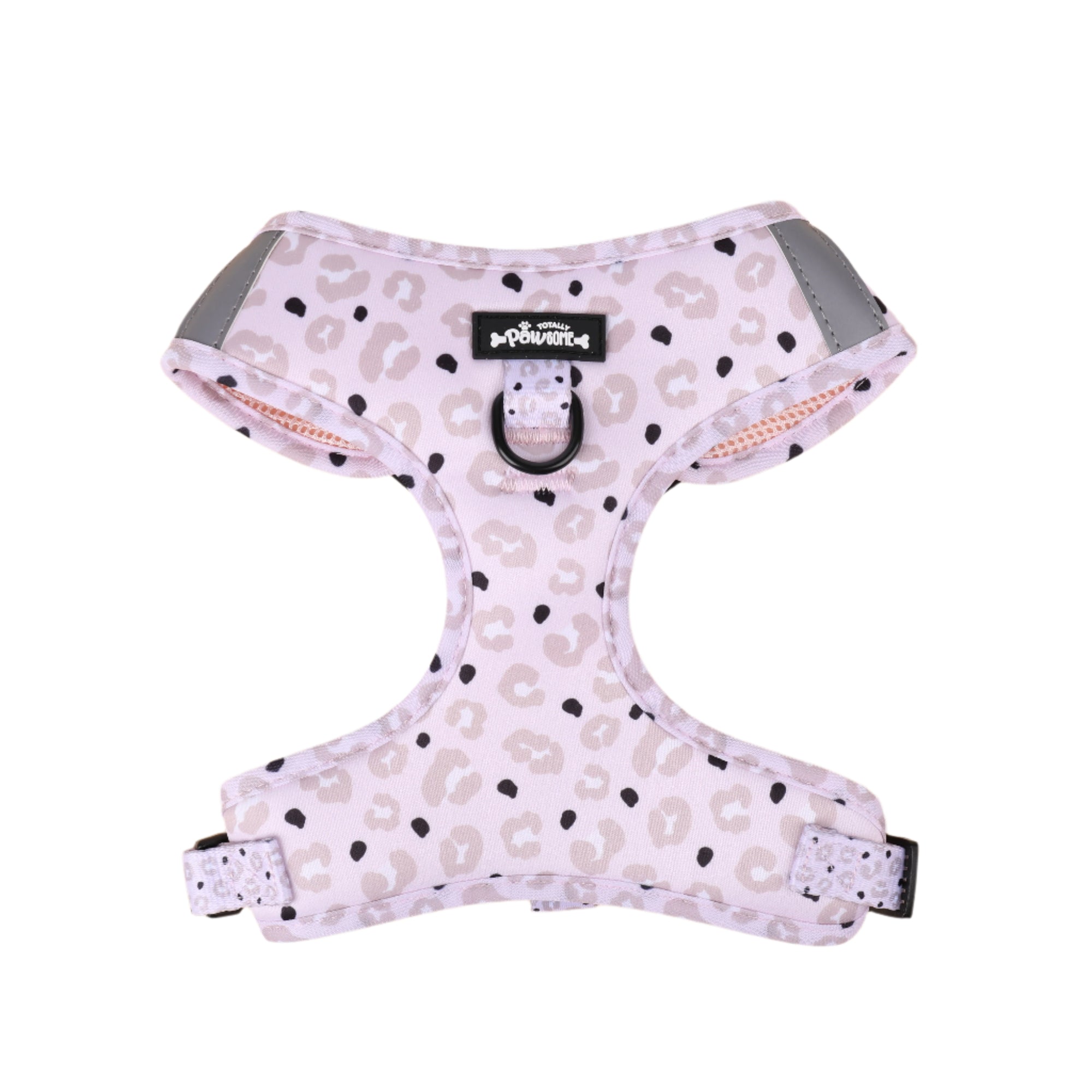 Lilac Leopard Print Adjustable Neck Harness