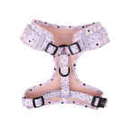 Lilac Leopard Print adjustable neck Harness Back