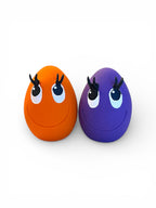 OVO Egg Orange & Purple (Medium 2 egg Set)