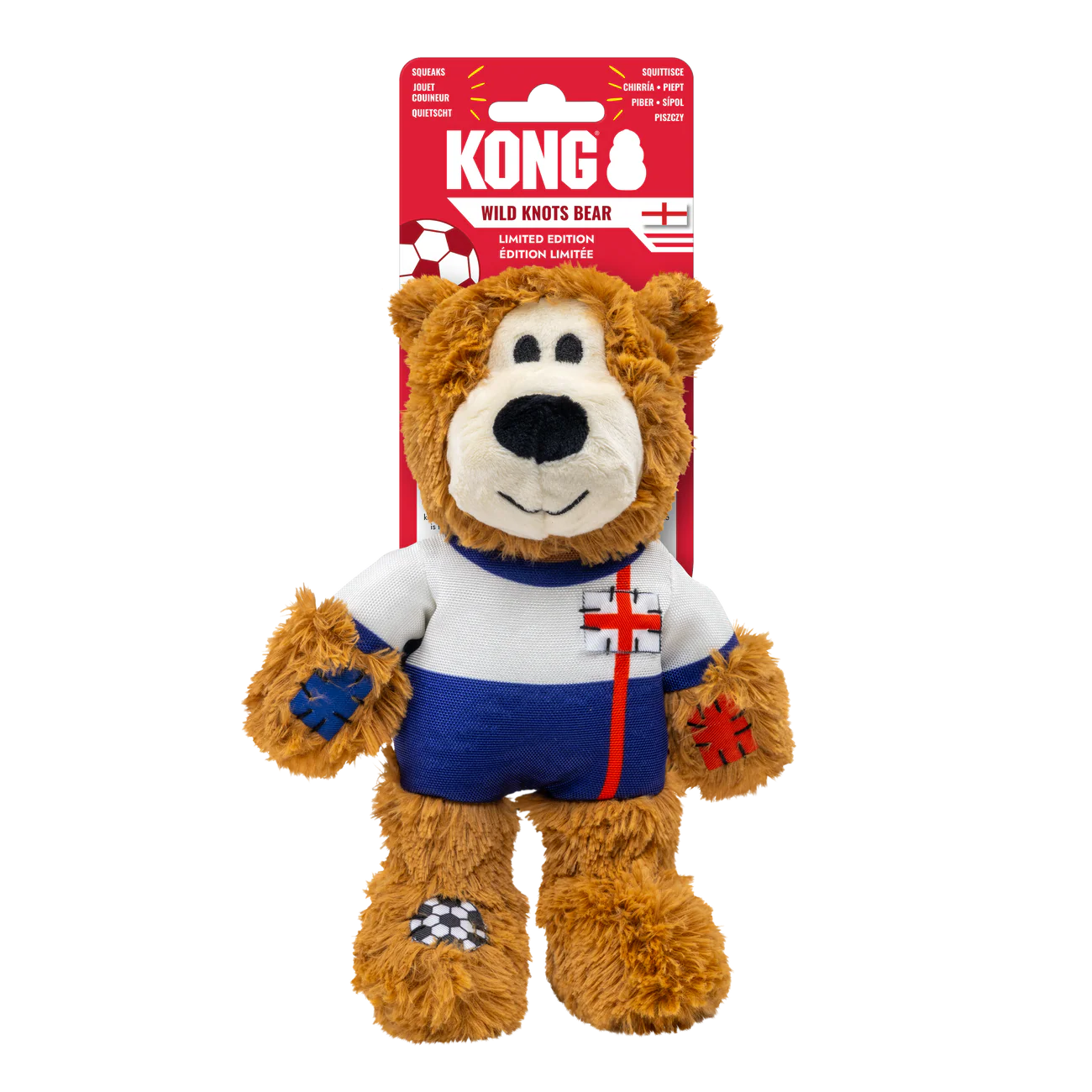 KONG WORLD CUP Wild Knots Bear & Soccer Balls