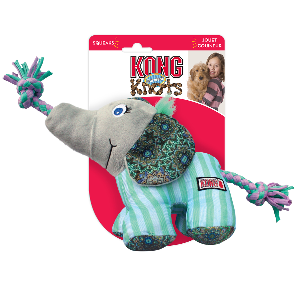 Kong Knots Carnival Elephant Dog Toy