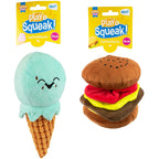 Squeaky Plush Ice cream & Burgers - Dog Toy