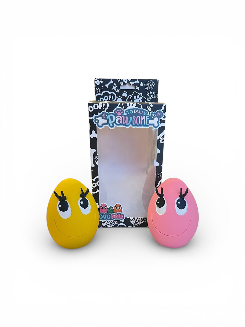 OVO Egg Pink & Yellow Medium Two Egg Set