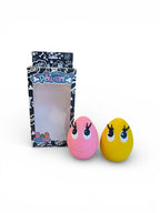 OVO Egg Pink & Yellow Medium Two Egg Set