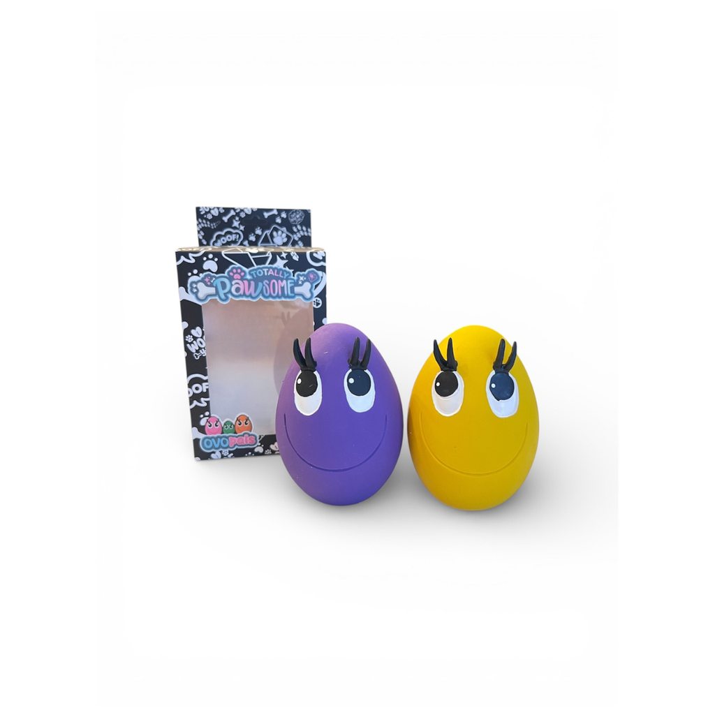 OVO Egg Yellow & Purple Medium Two Egg Set