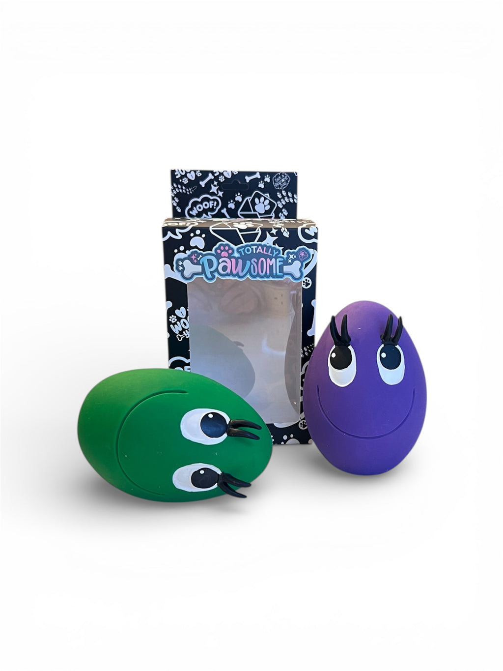 OVO Egg - Green & Purple - Large Two Egg Set