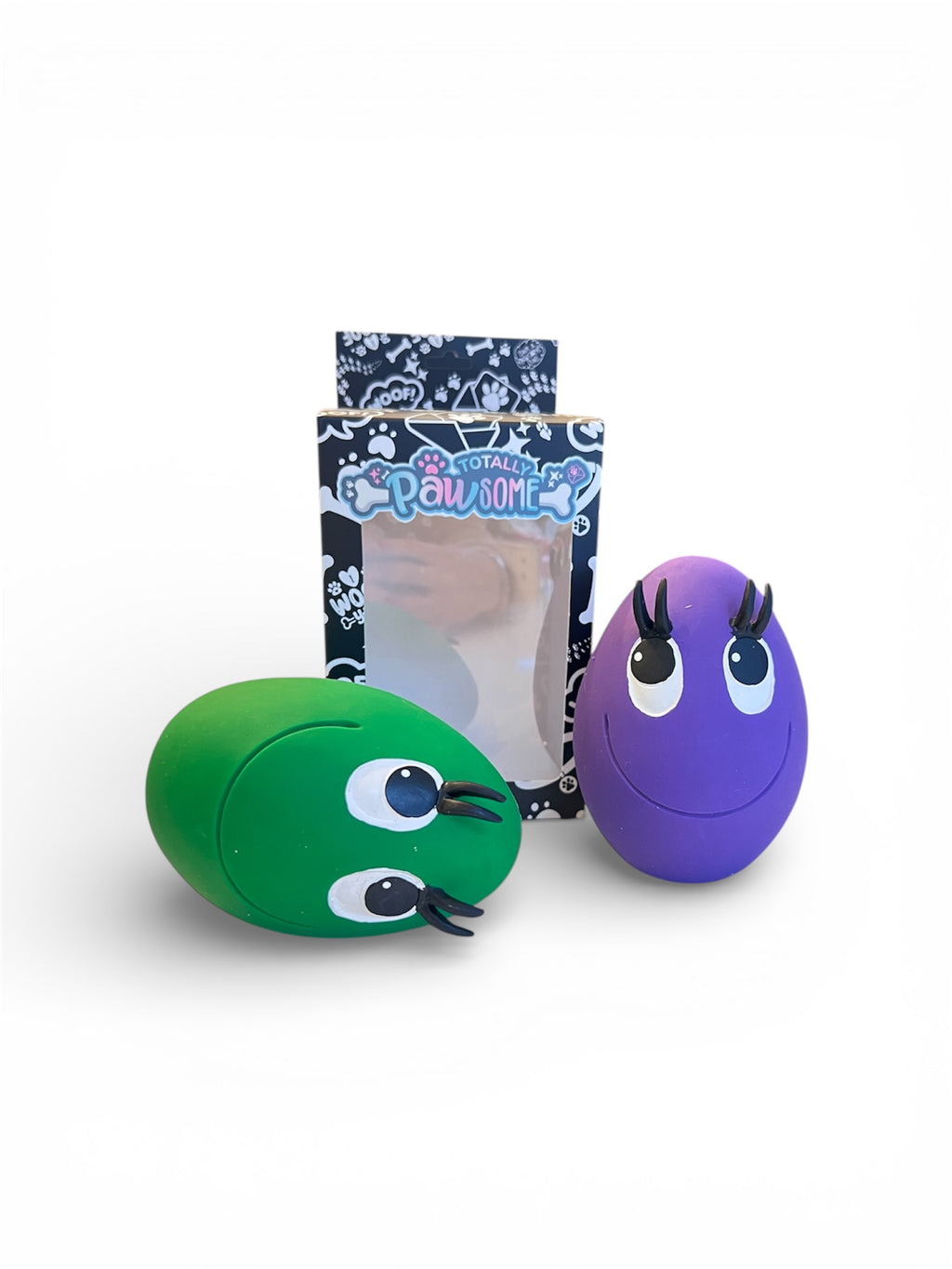 OVO Egg - Green & Purple - Large Two Egg Set