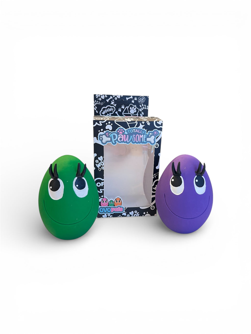 OVO Egg - Green & Purple - Large Two Egg Set