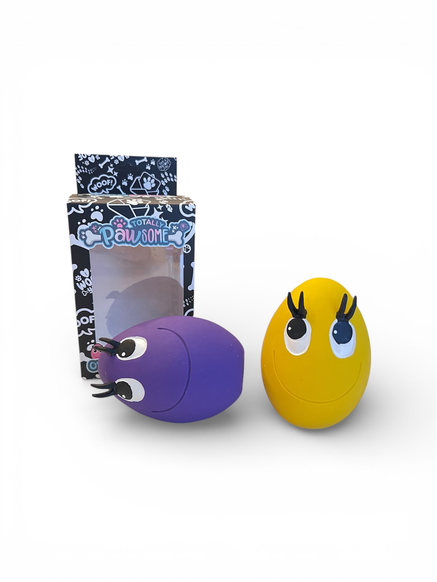 OVO Egg Yellow & Purple Medium Two Egg Set