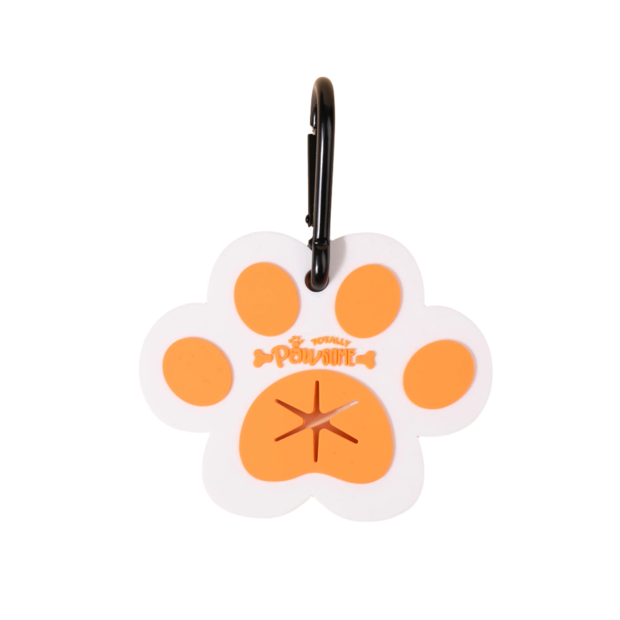 Orange Poop Bag Clip - Totally Pawsome