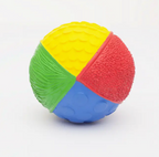 Colorful ball with different textures on a white background