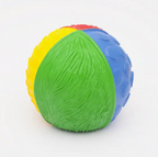 Colorful textured ball on a white background