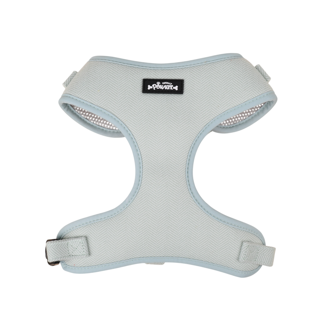 Green Tweed Dog Harness