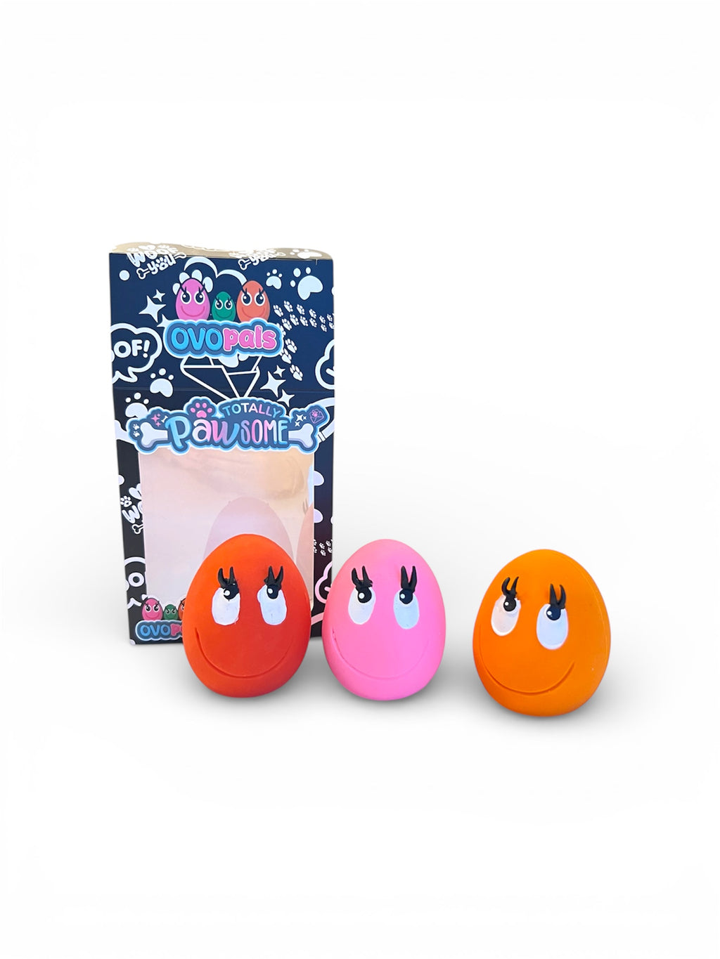 OVO Egg (Small) - 3 Pack (Pink, Red & Orange)