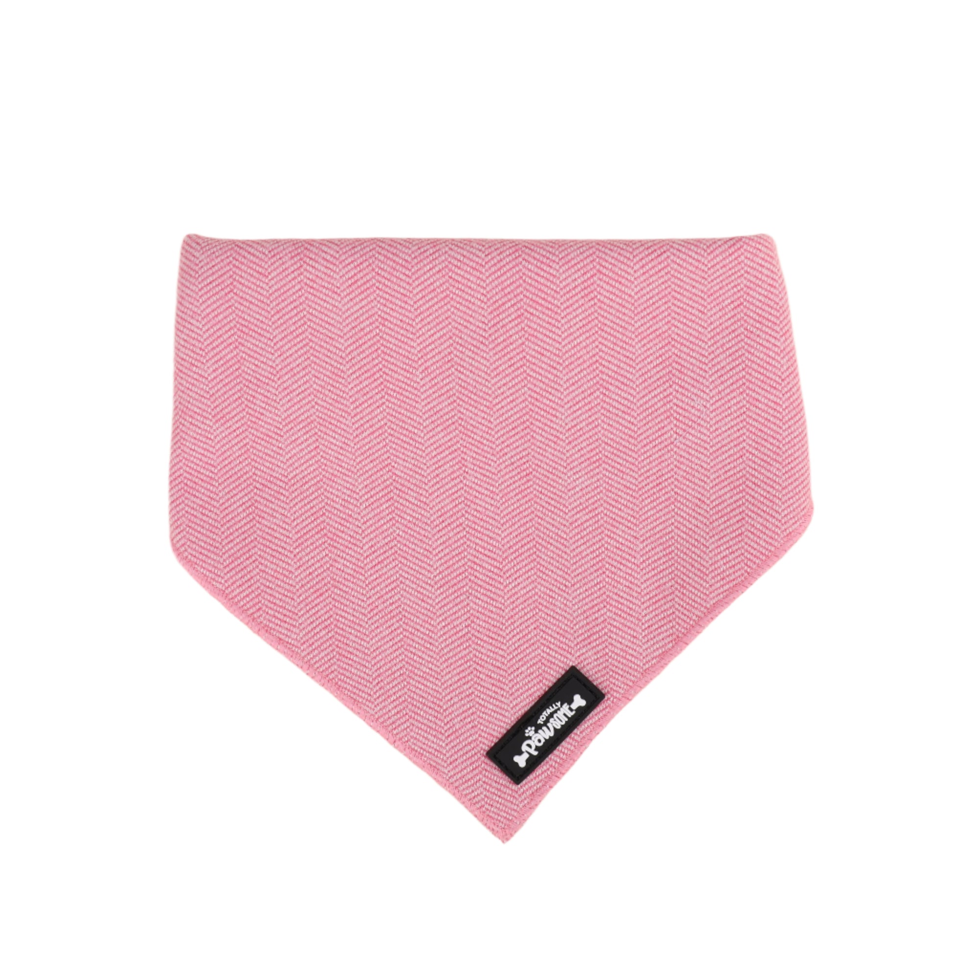 Pink Tweed Dog Bandana
