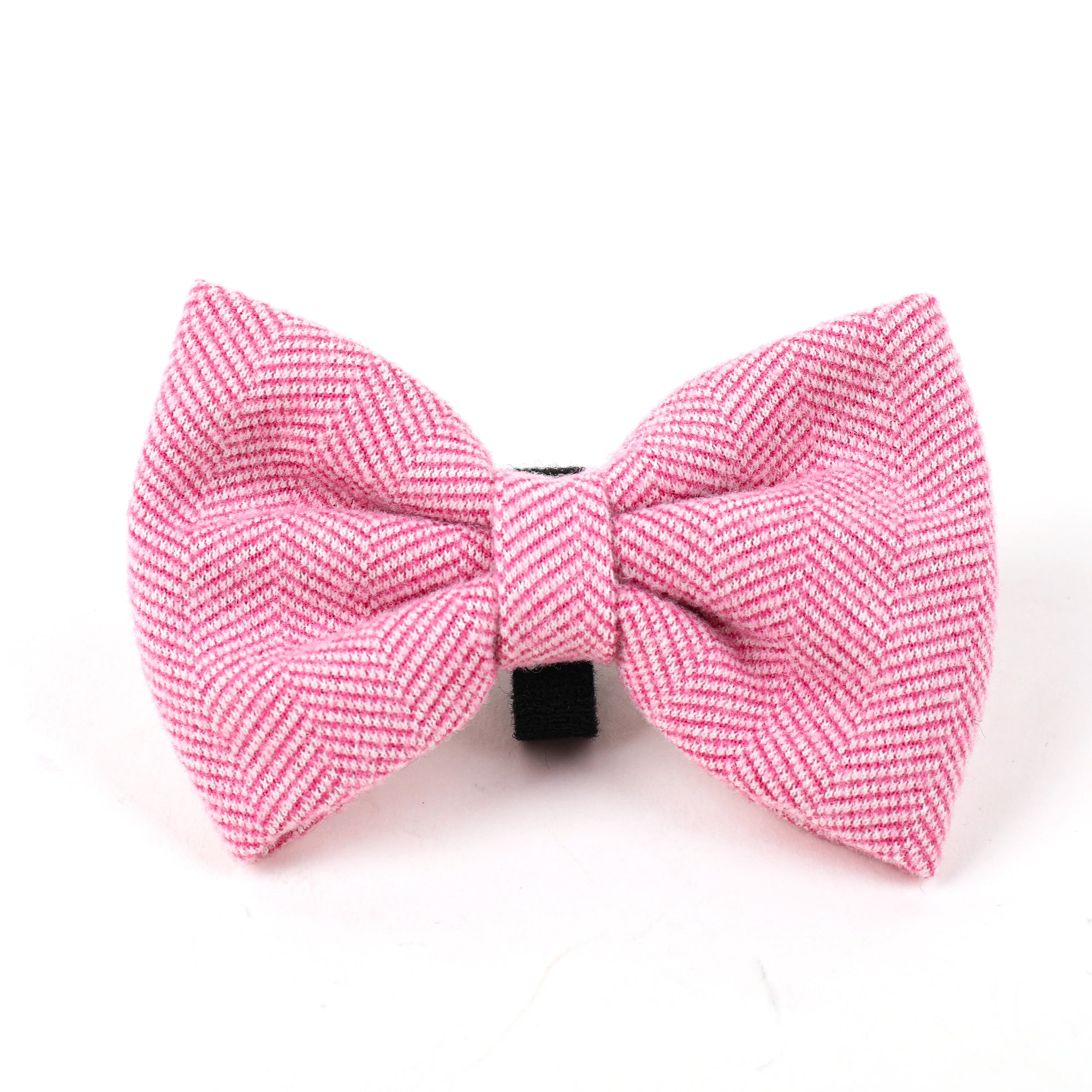 Pink Tweed Dog Bow Tie