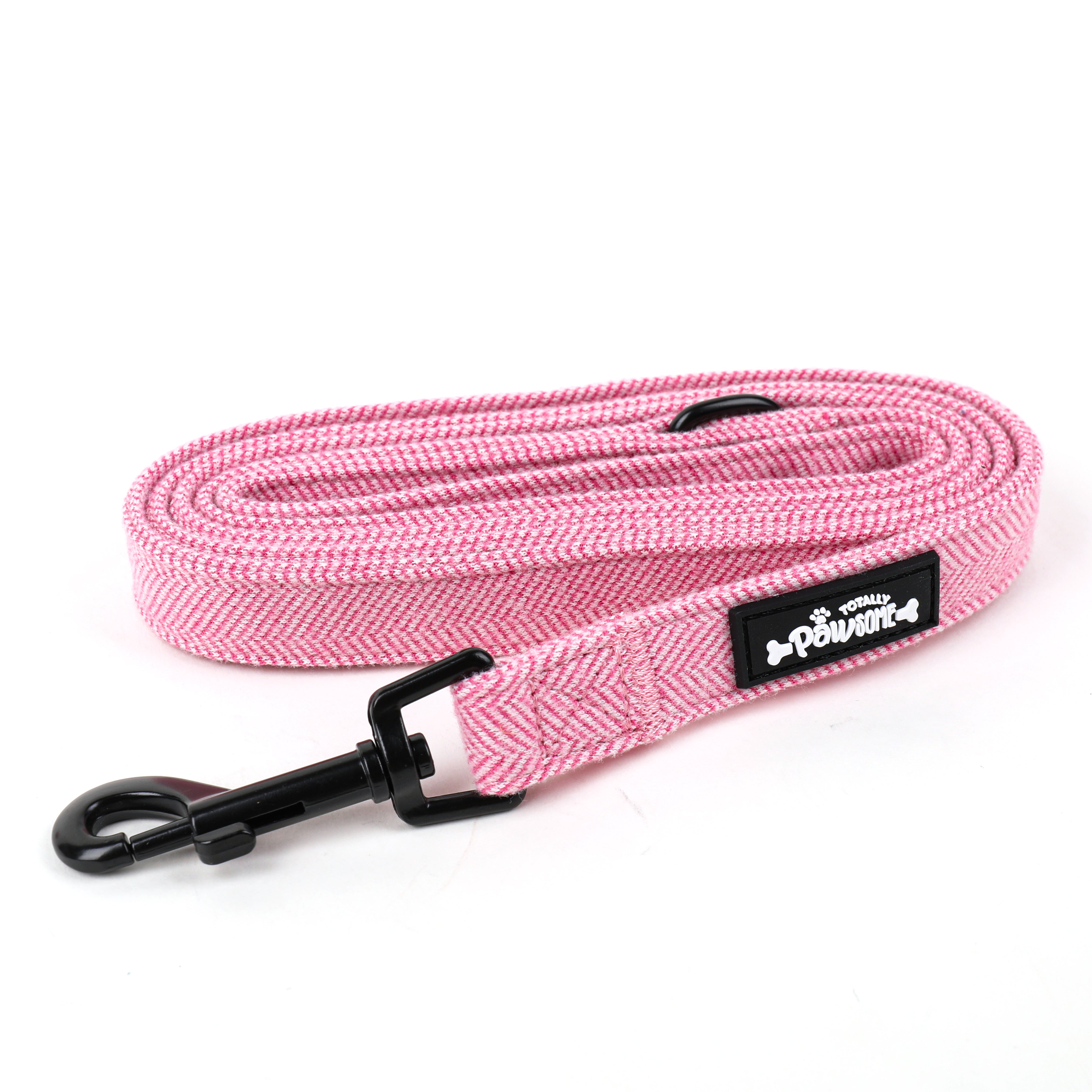 Matching Pink Tweed Dog Accessory Set – Totally Pawsome