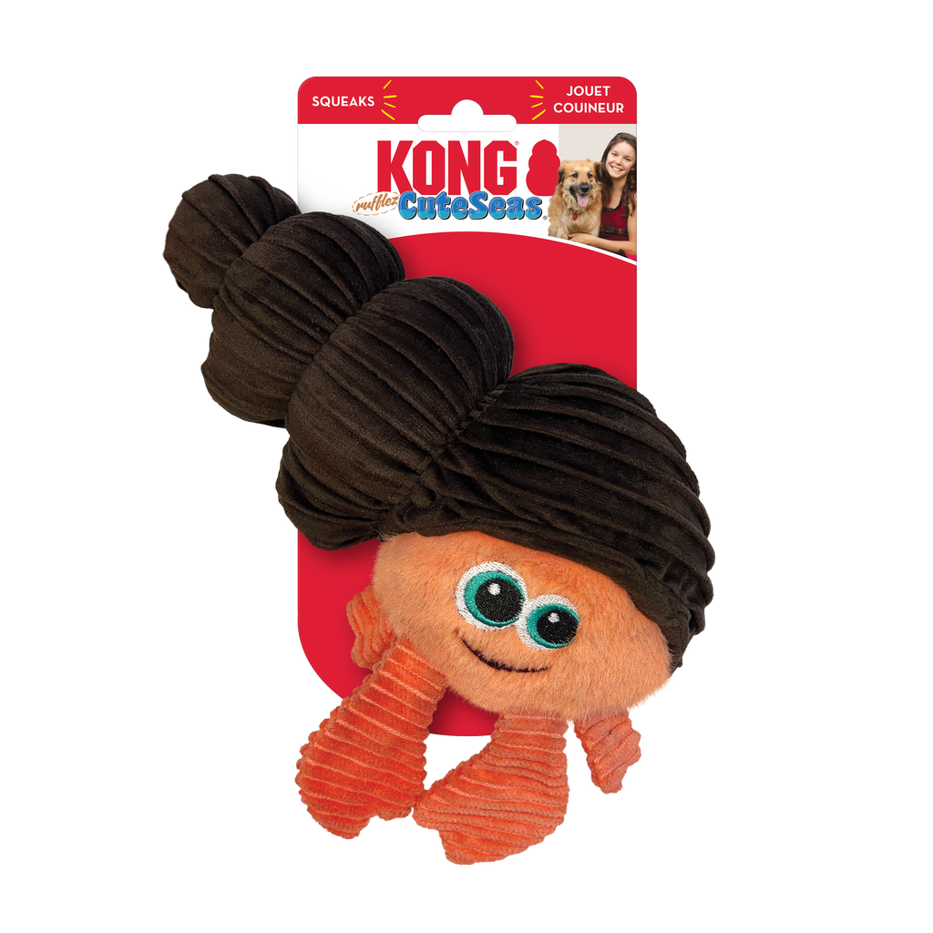 Kong Rufflez Cuteseas Crab Dog Toy