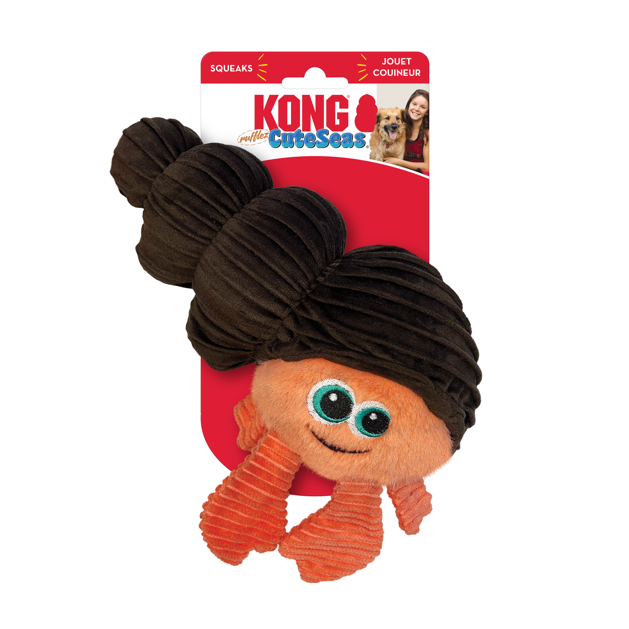 Kong Rufflez Cuteseas Crab Dog Toy