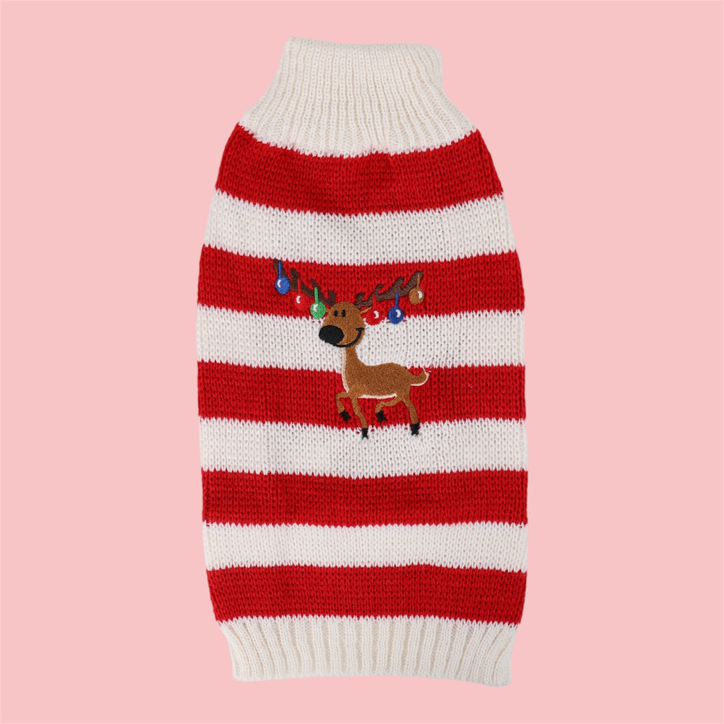 Christmas Rudolph Knitted Jumper - Totally Pawsome