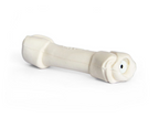 White dog rubber toy on a white background