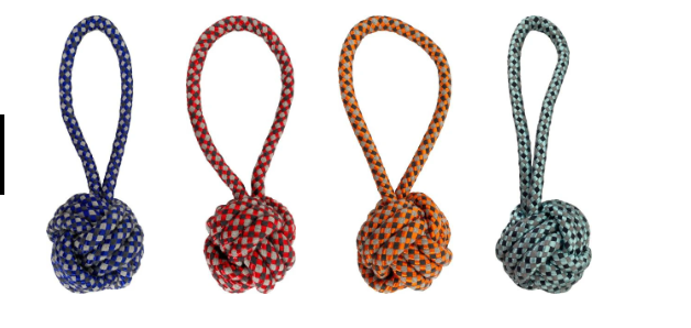 Knotted Ball and Rope Toy