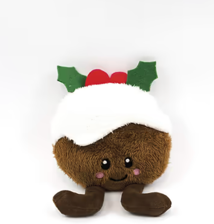 Christmas Pudding Soft Plush Dog Toy
