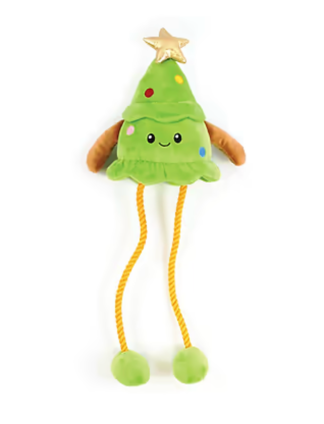 Christmas Long Leg Rope Xmas Tree Dog Toy