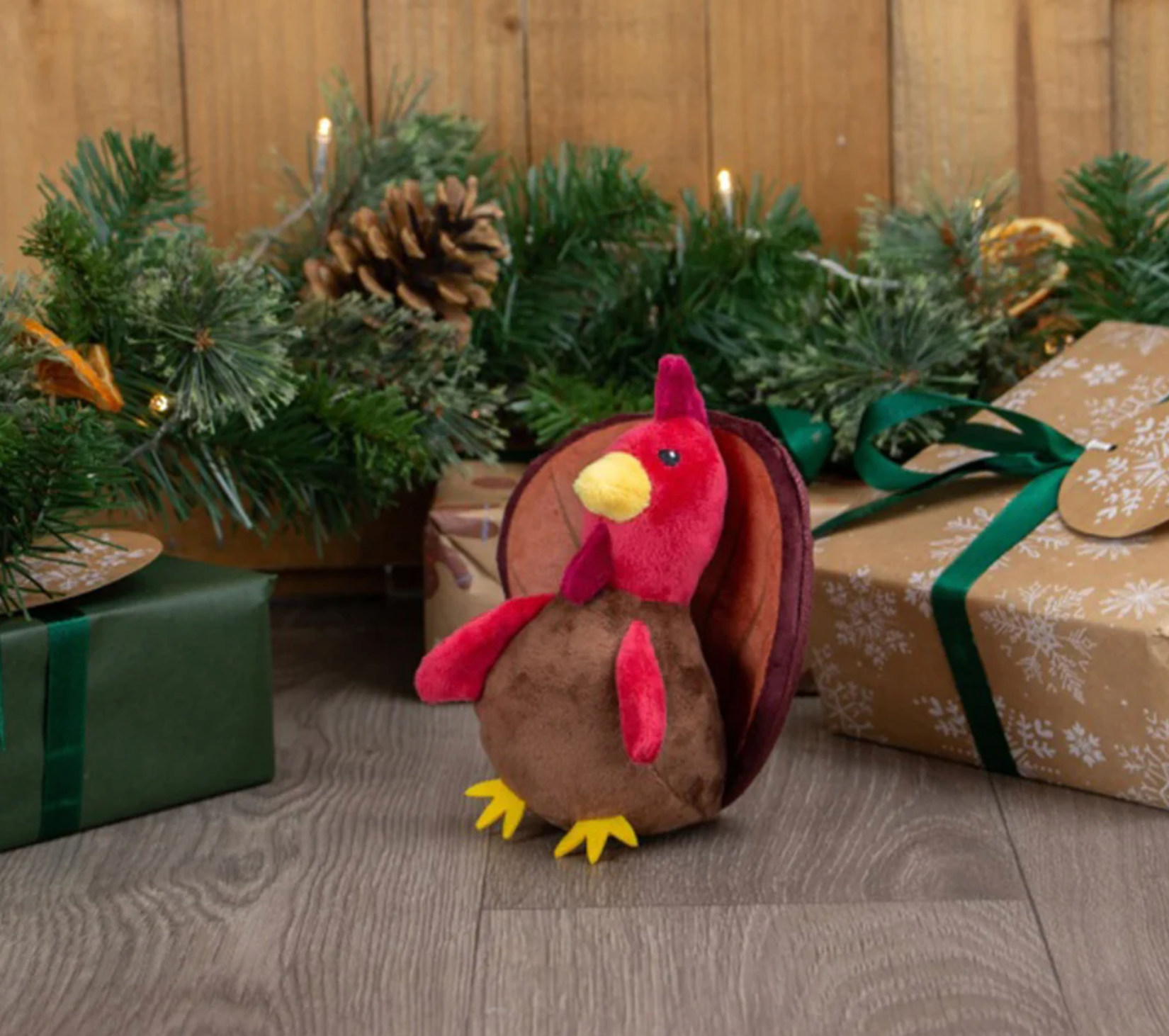 Tina Turkey Crinkle Dog Toy - for Dogs & Puppies