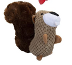 Squirrel Plush Dog Toy