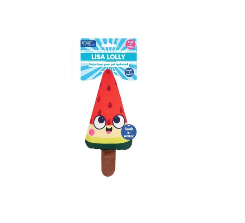 Squeaky Plush Lolly Cooling Dog Toys