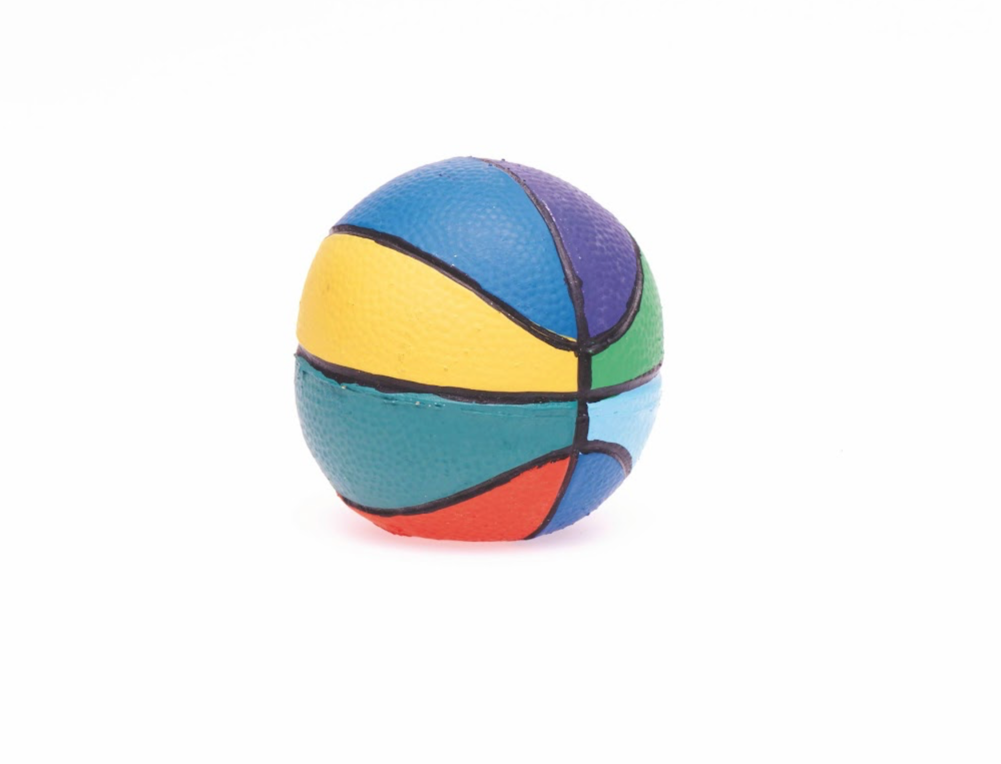 OVO Pals - Small Rainbow Basketball Dog Toy