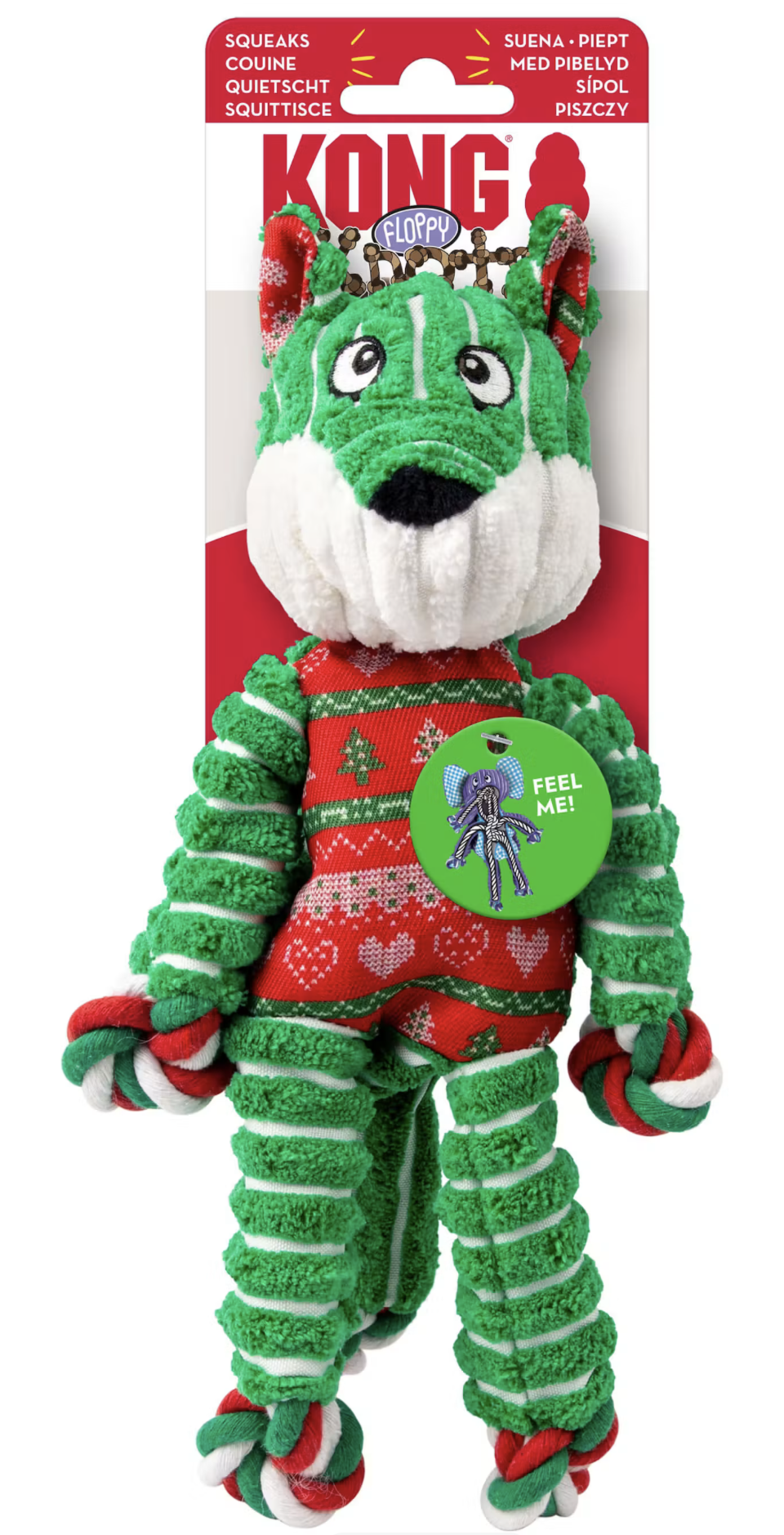 KONG Floppy Knots Christmas Fox