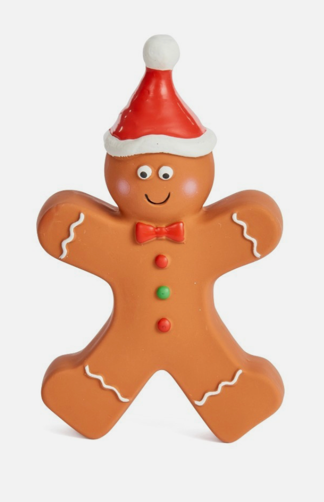 Zoon Gingerbread Man Latex Christmas Toy