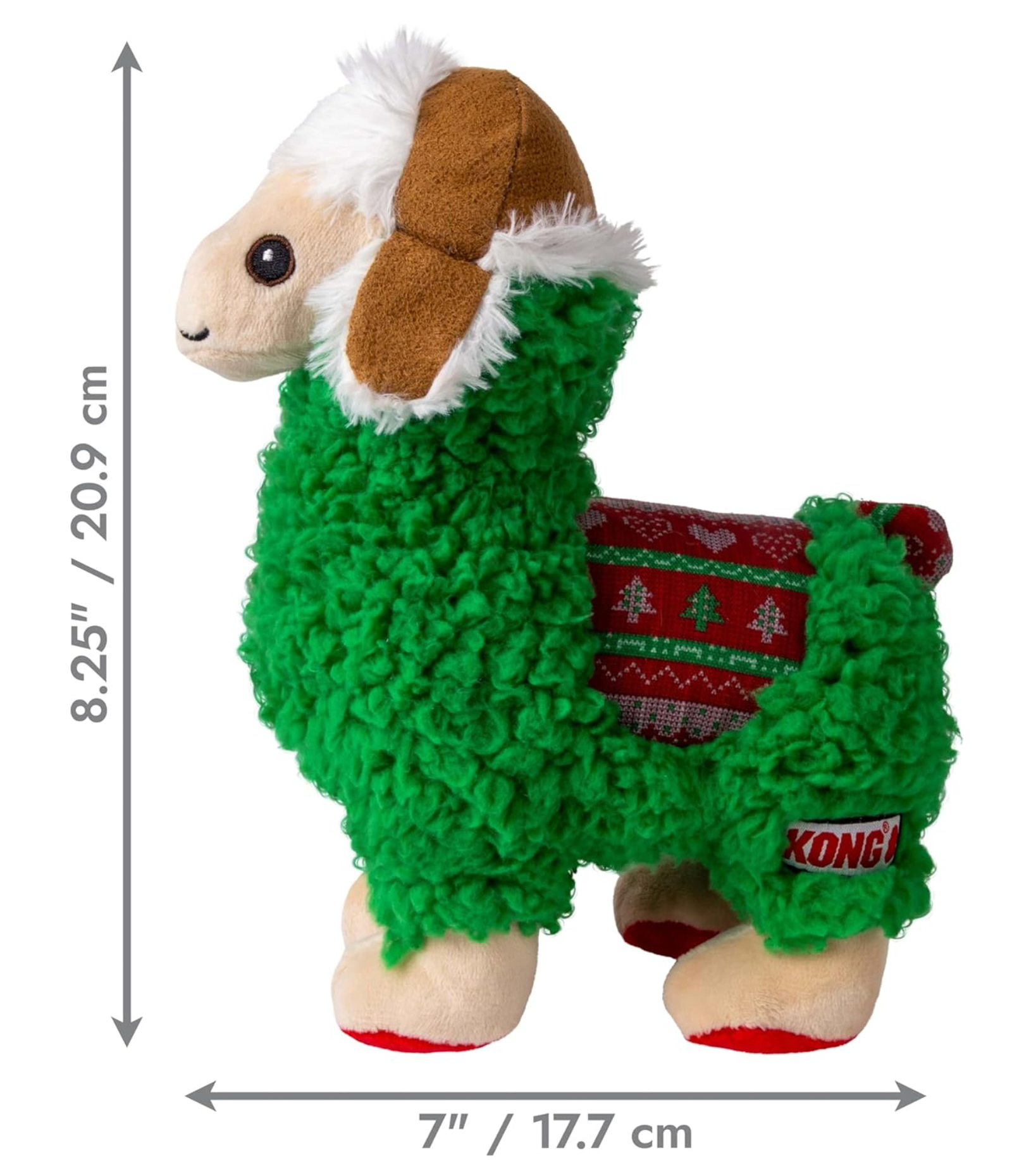 KONG Christmas Sherps Llama Dog Toy