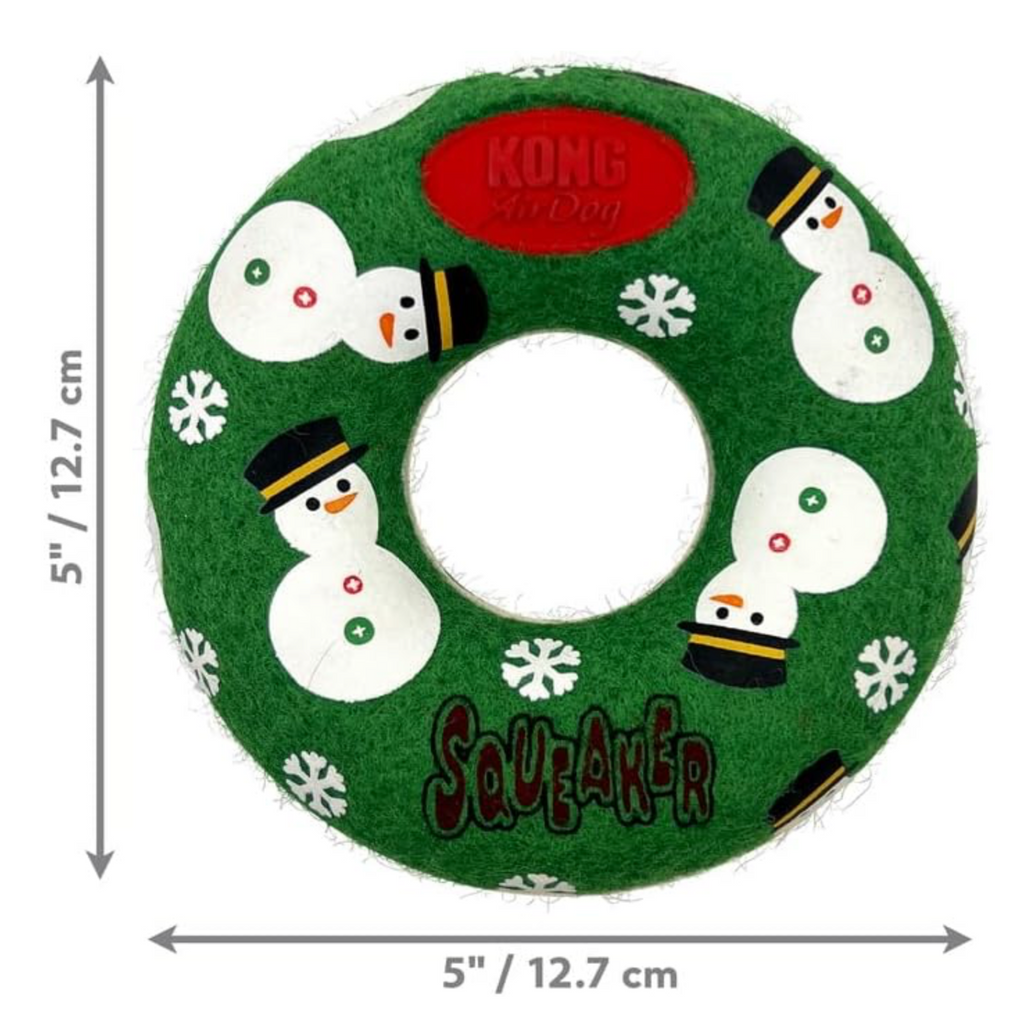 KONG Christmas AirDog Squeaker Ring
