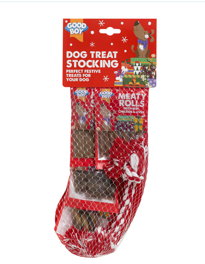 Good Boy Dog Treat Stocking